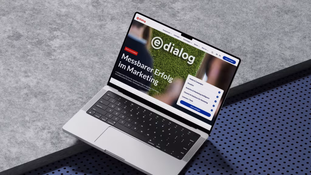 Website relaunch for e-dialog