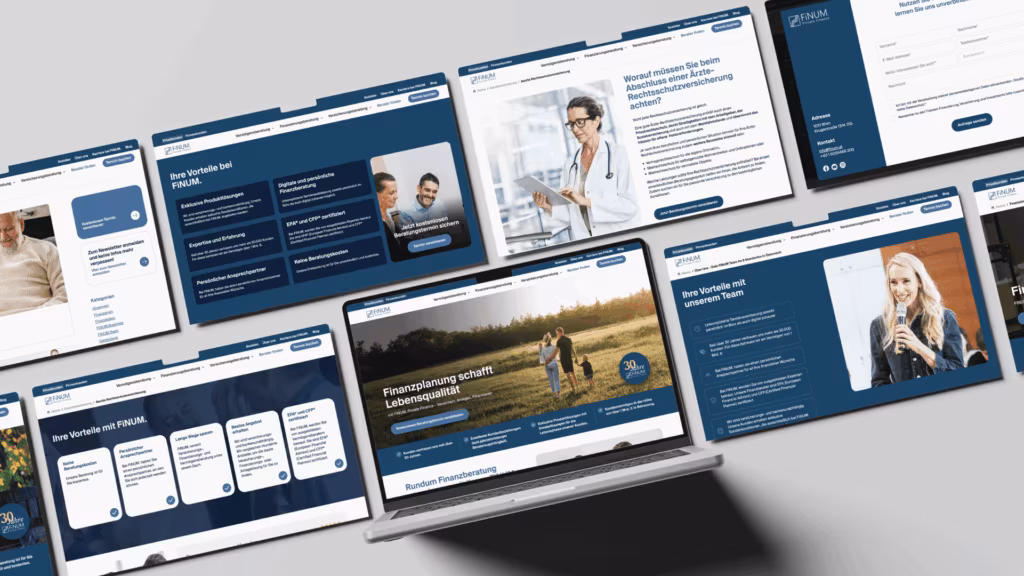 Website relaunch for FiNUM