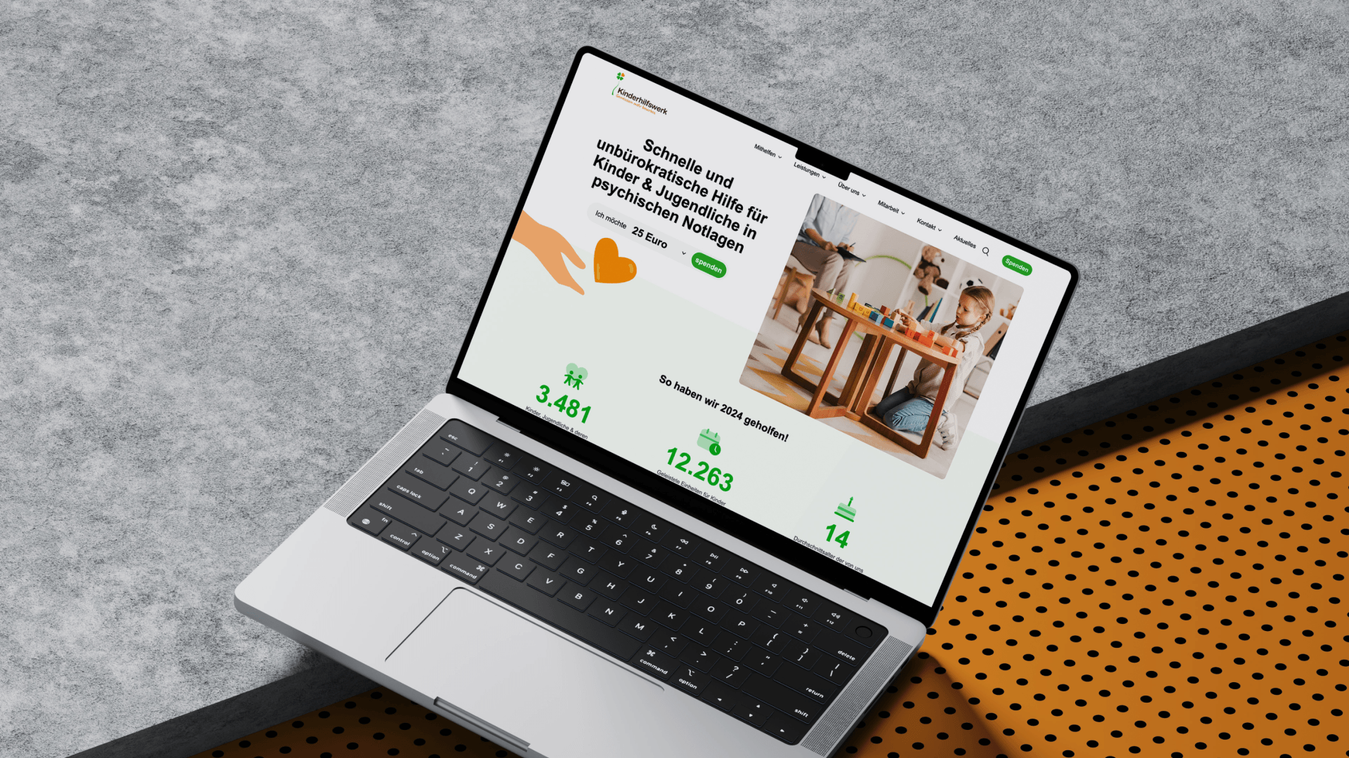 Website relaunch for the children's charity